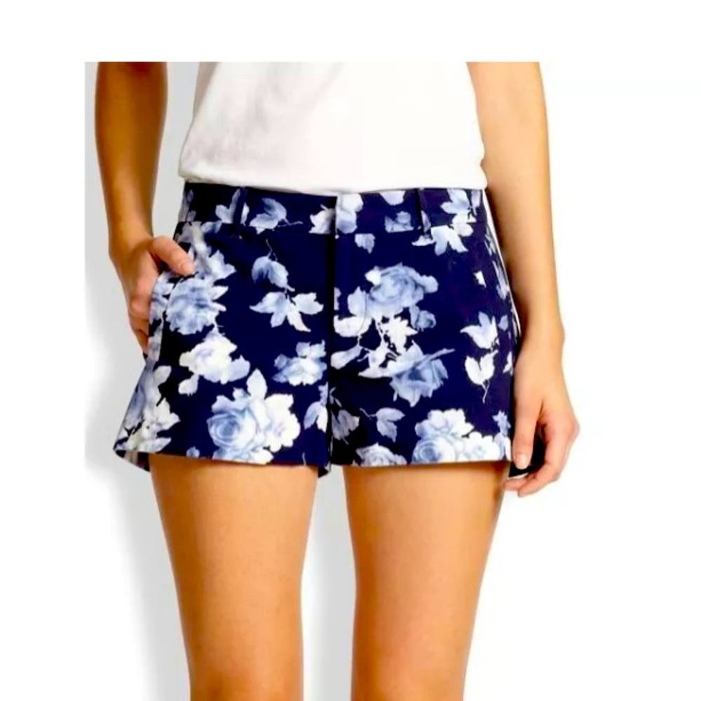 Joie vilene blue floral chino shorts
